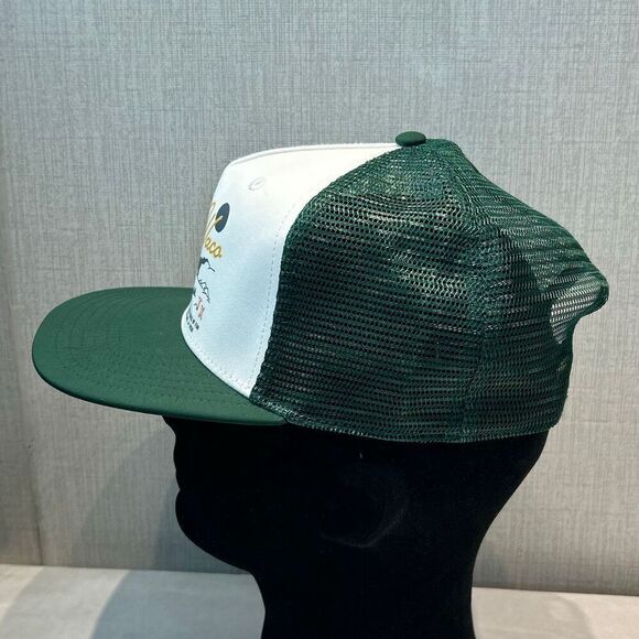 NEW Magnolia Lake Waco Trucker Hat Cap Snapback Adjustable Green White Silos - Picture 4 of 8